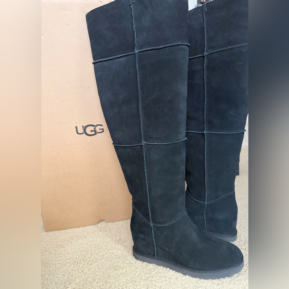 UGG Black Classic Femme Over the Knee Boots size 11 - Picture 4 of 12